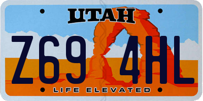 UT license plate Z694HL