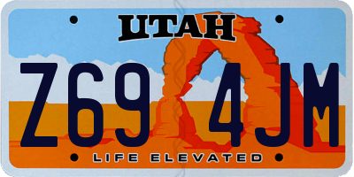 UT license plate Z694JM