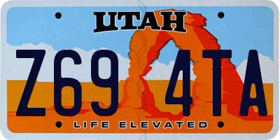 UT license plate Z694TA
