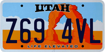 UT license plate Z694VL