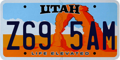 UT license plate Z695AM