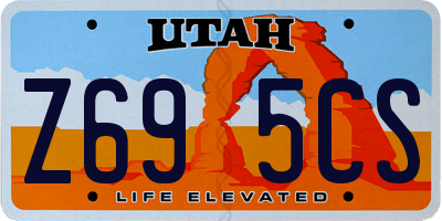 UT license plate Z695CS