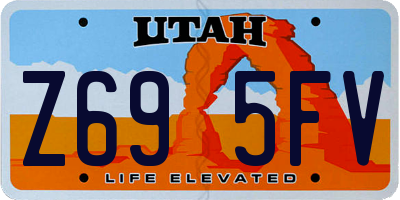UT license plate Z695FV