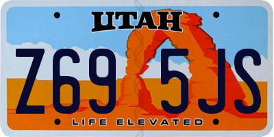UT license plate Z695JS