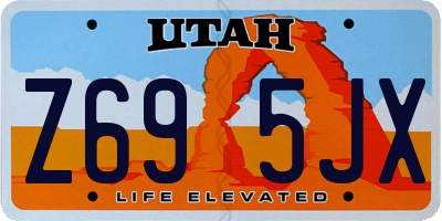UT license plate Z695JX