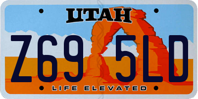 UT license plate Z695LD