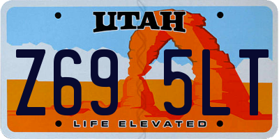 UT license plate Z695LT