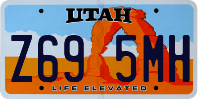 UT license plate Z695MH