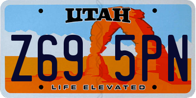 UT license plate Z695PN