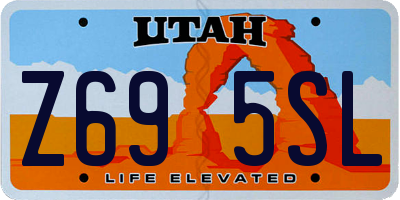 UT license plate Z695SL