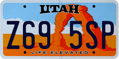 UT license plate Z695SP