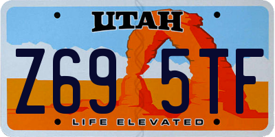 UT license plate Z695TF