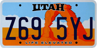 UT license plate Z695YJ