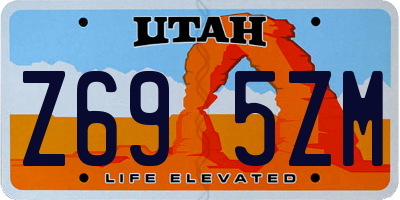 UT license plate Z695ZM