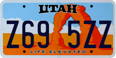 UT license plate Z695ZZ