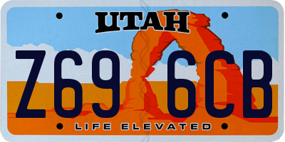 UT license plate Z696CB