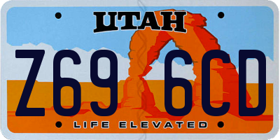 UT license plate Z696CD