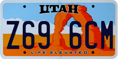 UT license plate Z696CM