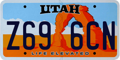 UT license plate Z696CN