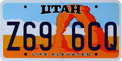 UT license plate Z696CQ