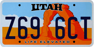 UT license plate Z696CT