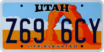UT license plate Z696CY