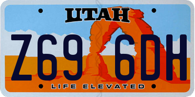 UT license plate Z696DH