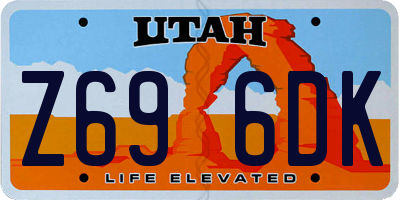 UT license plate Z696DK