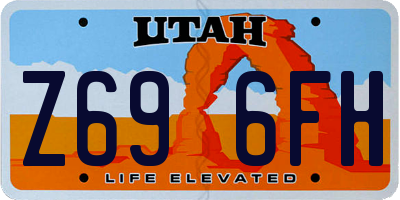 UT license plate Z696FH