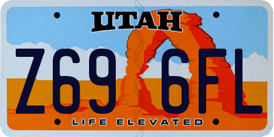 UT license plate Z696FL