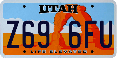 UT license plate Z696FU