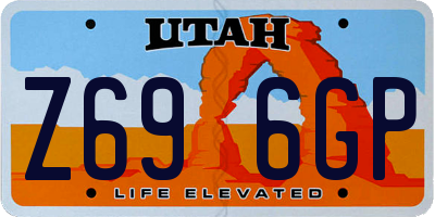 UT license plate Z696GP