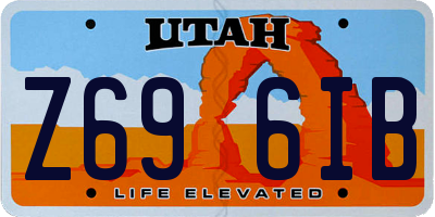 UT license plate Z696IB