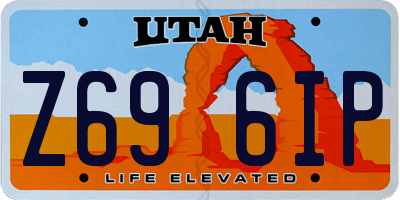UT license plate Z696IP