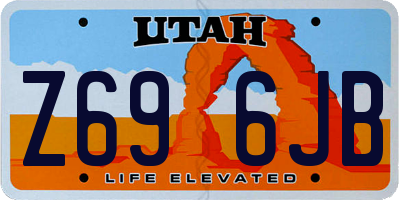 UT license plate Z696JB