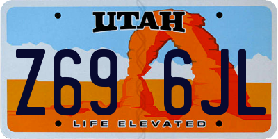 UT license plate Z696JL