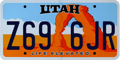 UT license plate Z696JR