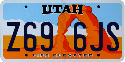 UT license plate Z696JS