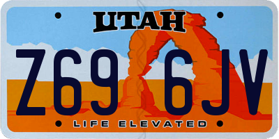 UT license plate Z696JV