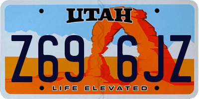 UT license plate Z696JZ
