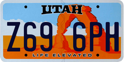 UT license plate Z696PH