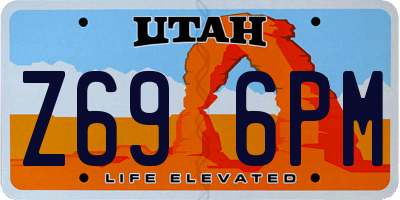 UT license plate Z696PM
