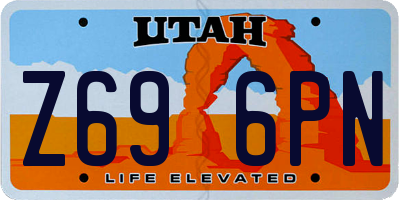 UT license plate Z696PN