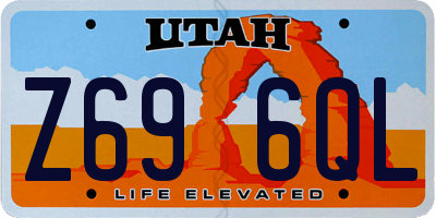 UT license plate Z696QL