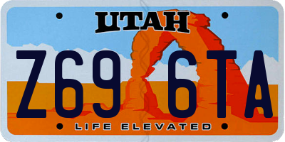 UT license plate Z696TA