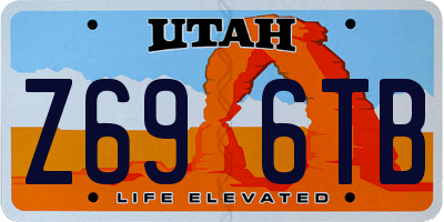 UT license plate Z696TB