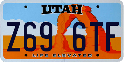 UT license plate Z696TF