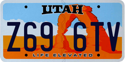 UT license plate Z696TV