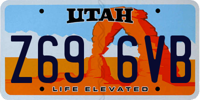 UT license plate Z696VB