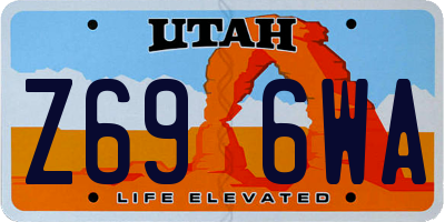 UT license plate Z696WA